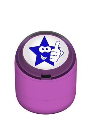 Okey Diyen Şakacı Yıldız Motivasyon Kaşesi 22mm Yuvarlak