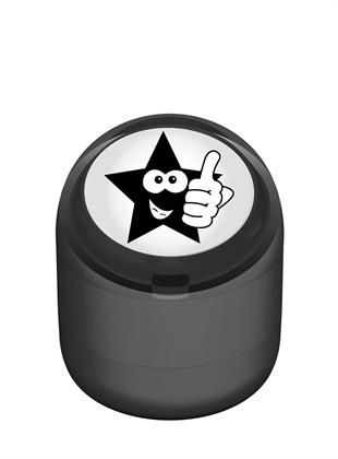 Okey Diyen Şakacı Yıldız Motivasyon Kaşesi 22mm Yuvarlak