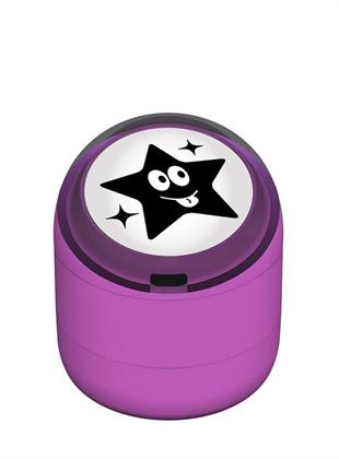 Şakacı Yıldız Emojili Motivasyon Kaşesi 22mm Yuvarlak