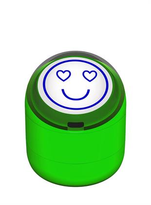 Mutlu Emojili Motivasyon Kaşesi 22mm Yuvarlak