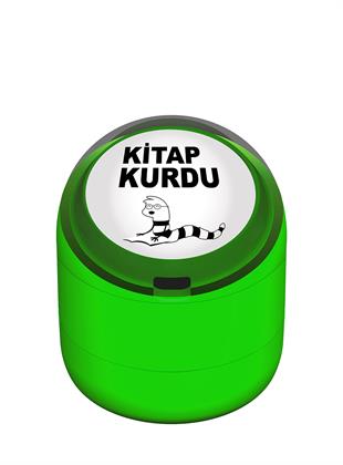 Kitap Kurdu Motivasyon Kaşesi 22mm Yuvarlak