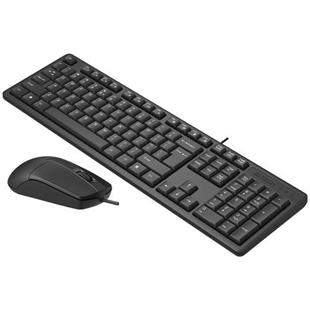A4 Tech KR-3330 Q Klavye Mouse Set MM Siyah