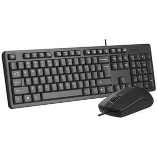 A4 Tech KR-3330 Q Klavye Mouse Set MM Siyah