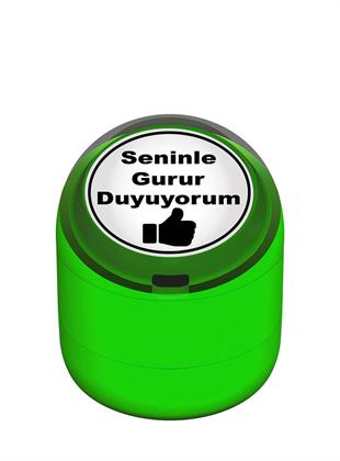 Seninle Gurur Duyuyorum Motivasyon Kaşesi 22mm Yuvarlak