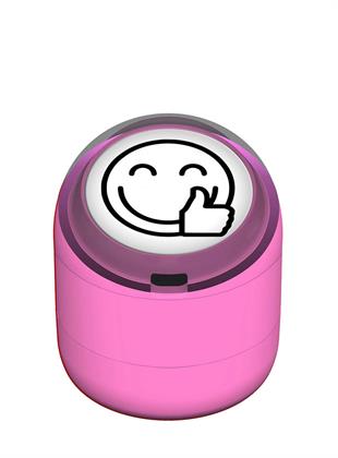 Gülen Emojili Okey Motivasyon Kaşesi 22mm Yuvarlak