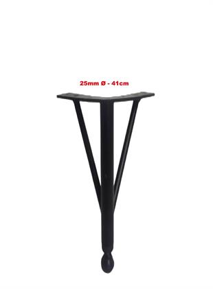 41cm 25mm Çap Üçlü Firkete Masa Ayağı