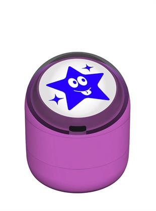 Şakacı Yıldız Emojili Motivasyon Kaşesi 22mm Yuvarlak