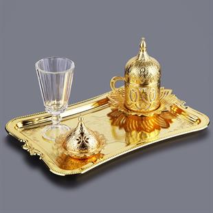 Ahsen Damat Tekli Sunum Seti-Gold