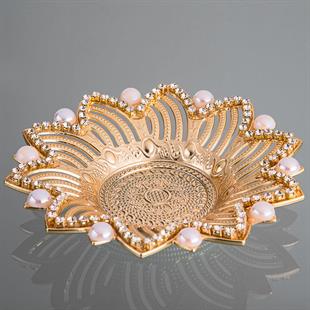 Ahsen Taşlı Çay Seti-Altın