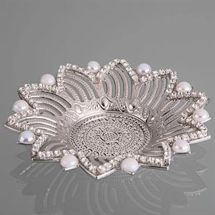 Ahsen Taşlı Çay Seti-Nikel