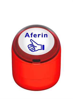 Aferin Motivasyon Flash Kaşe 22mm Yuvarlak