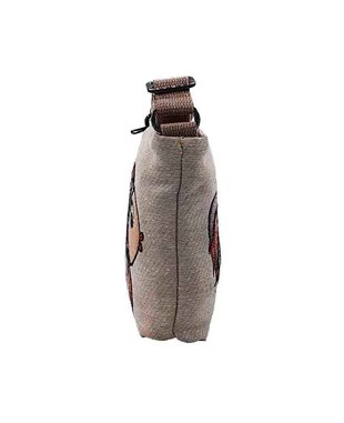 Yüzen Hayvan Desenli Goblen Dokuma Postacı Çantası