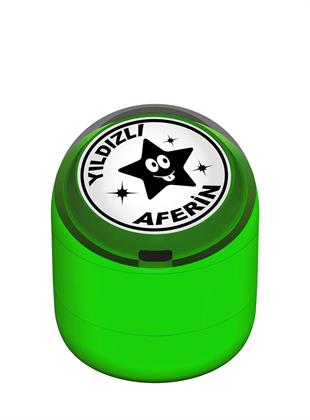 Yıldızlı Aferin Motivasyon Kaşesi 22mm Yuvarlak