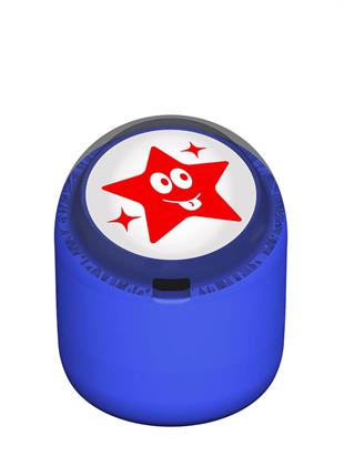 Şakacı Yıldız Emojili Motivasyon Kaşesi 22mm Yuvarlak