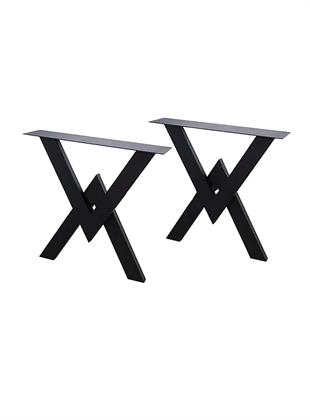 41cm 60mm X 40mm V Model Kütük Masa Ayağı