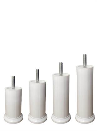 Çap 51mm 12cm Saplama Vidalı Plastik Ayarlı Baza Dolap Ayağı