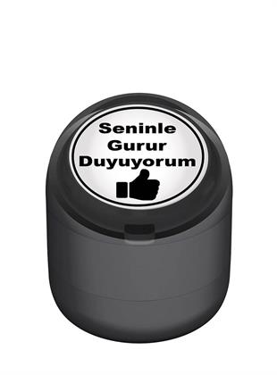 Seninle Gurur Duyuyorum Motivasyon Kaşesi 22mm Yuvarlak