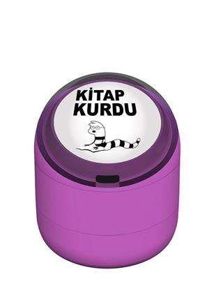 Kitap Kurdu Motivasyon Kaşesi 22mm Yuvarlak