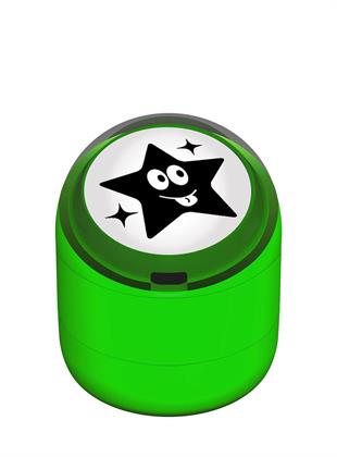 Şakacı Yıldız Emojili Motivasyon Kaşesi 22mm Yuvarlak