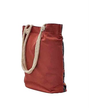 Çiçek Desenli Goblen Dokuma Heybe Çanta