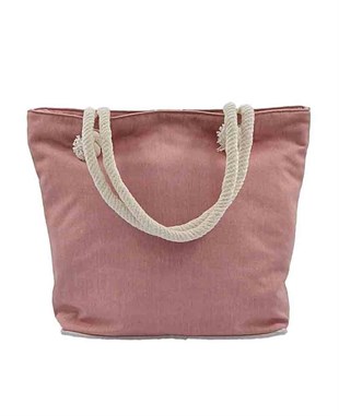 Çiçekli Osmanlı Motifli Goblen Dokma Plaj Çantası