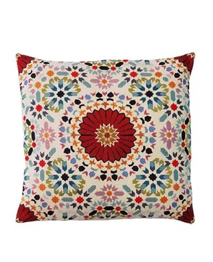 Çini Desenli Motifli 45x45cm Goblen Dokuma Kırlent