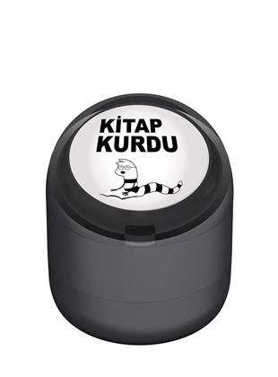 Kitap Kurdu Motivasyon Kaşesi 22mm Yuvarlak
