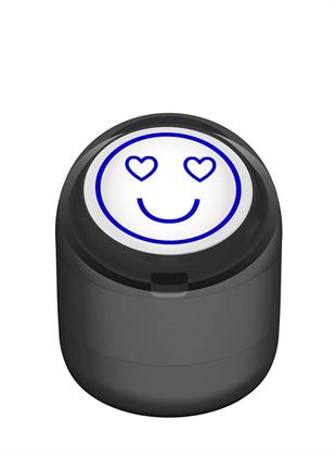 Mutlu Emojili Motivasyon Kaşesi 22mm Yuvarlak