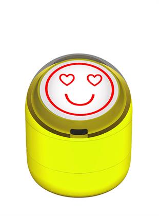 Mutlu Emojili Motivasyon Kaşesi 22mm Yuvarlak