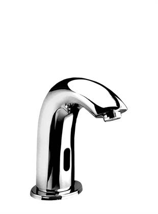 Delta Çift Su Girişli Fotoselli Elektrikli ve Pilli Lavabo Bataryası