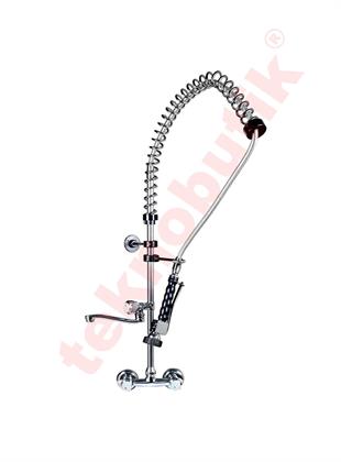 Duvara Monte Ara Musluklu Çevirmeli Profesyonel Batarya 106