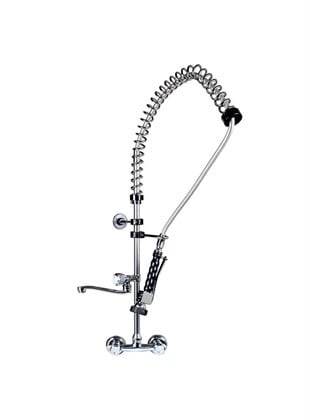 Duvara Monte Ara Musluklu Çevirmeli Profesyonel Batarya 106 Teknobutik.com'da