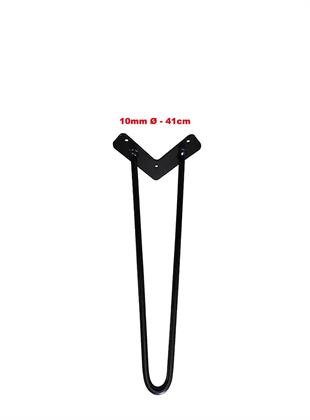 41cm 10mm Çap İkili Firkete Masa Ayağı