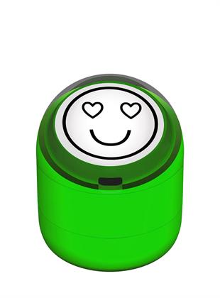 Mutlu Emojili Motivasyon Kaşesi 22mm Yuvarlak