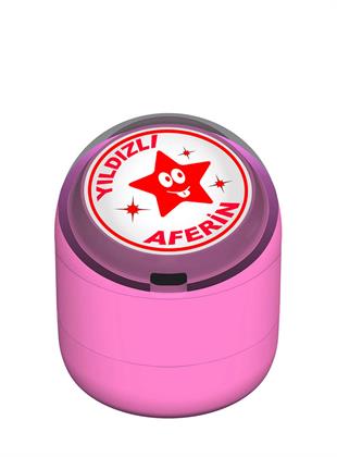 Yıldızlı Aferin Motivasyon Kaşesi 22mm Yuvarlak