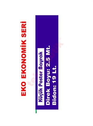 Ekonomik Küçük Poster Bayrak 50x200