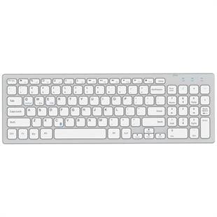 Everest KB-80W Beyaz/Gümüş Ultra İnce Kablosuz Klavye