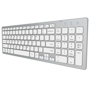 Everest KB-80W Beyaz/Gümüş Ultra İnce Kablosuz Klavye