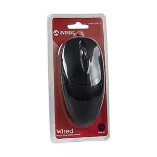 Everest SM-216 Usb Siyah 1200dpi Optik Mouse