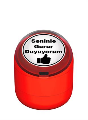 Seninle Gurur Duyuyorum Motivasyon Kaşesi 22mm Yuvarlak