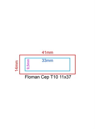 Floman Mavi T-10 Flash Cep Kaşe11x37mm
