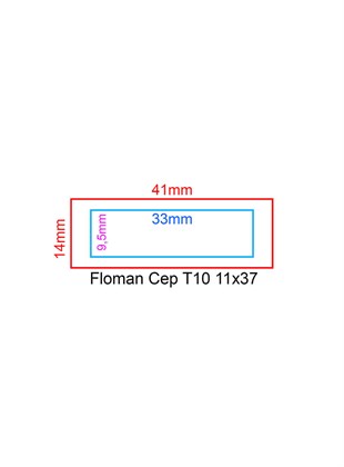 Floman Füme T-10 Flash Cep Kaşe 11x37mm