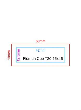 Floman Mavi T-20 Flash Cep Kaşesi 16x46mm