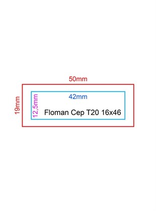 Floman Bordo T-20 Flash Cep Kaşesi 16x46mm