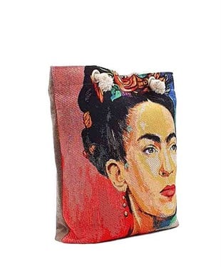 Frd Desenli Goblen Dokuma Heybe Çanta