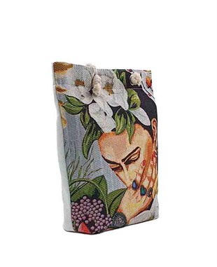 Frd Desenli Goblen Dokuma Heybe Çanta