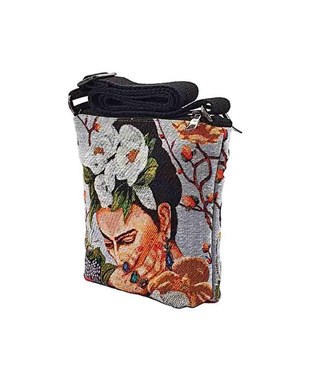 Frda Desenli Goblen Dokma Postacı Çantası