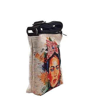 Frda Desenli Goblen Dokma Postacı Çantası