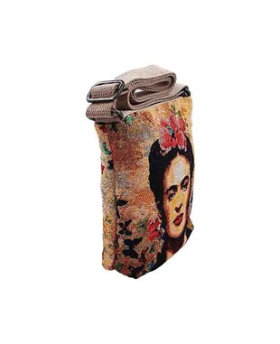 Frda Desenli Goblen Dokma Postacı Çantası