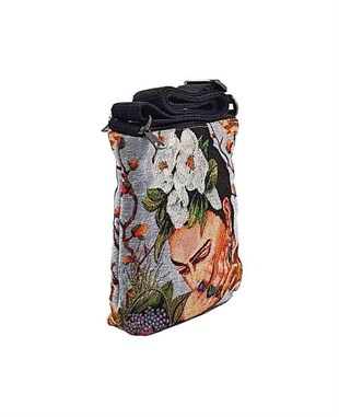 Frda Desenli Goblen Dokma Postacı Çantası